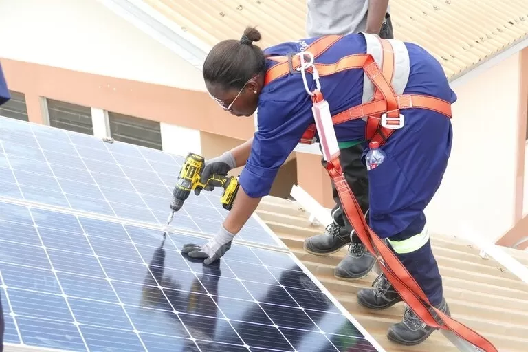Solar panel installation